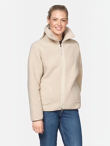 Veste en polaire 'BONDEDPILE01' ILSE JACOBSEN en beige : devant