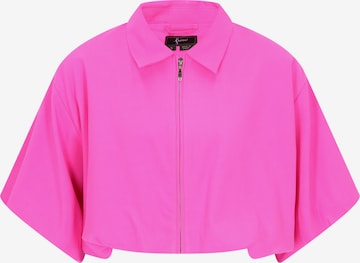 Veste mi-saison faina en rose : devant
