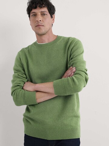 Pullover 'Moorstone' di Seasalt Cornwall in verde: frontale