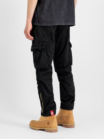 ALPHA INDUSTRIES Regular Cargohose 'Task Force'‌‌‌‌‌‌‌‌ in Schwarz