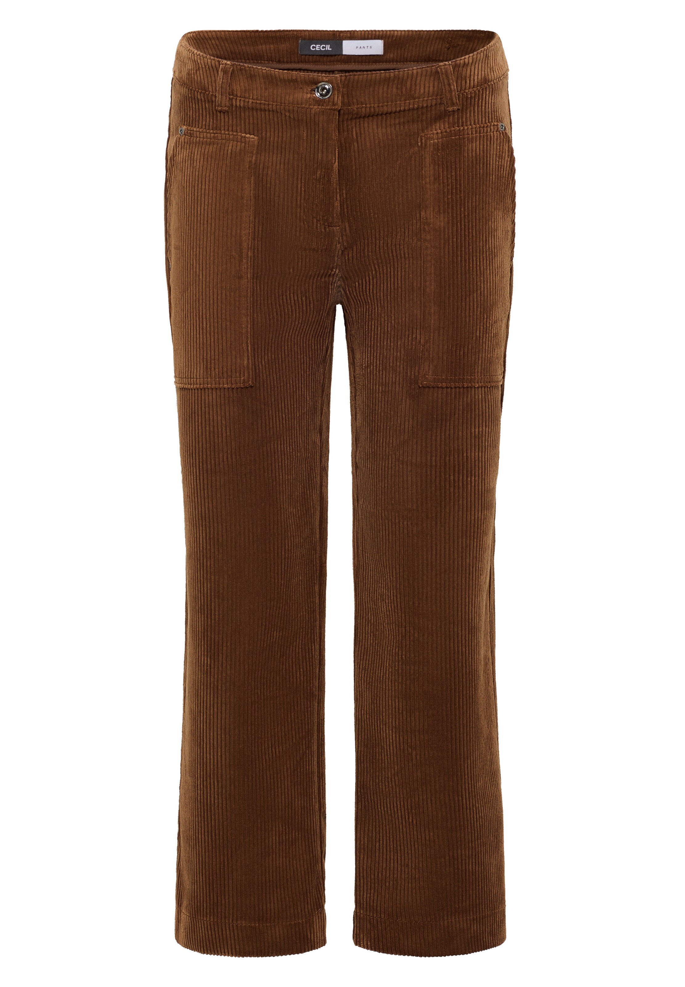 CECIL Loose fit Pants in Brown: front