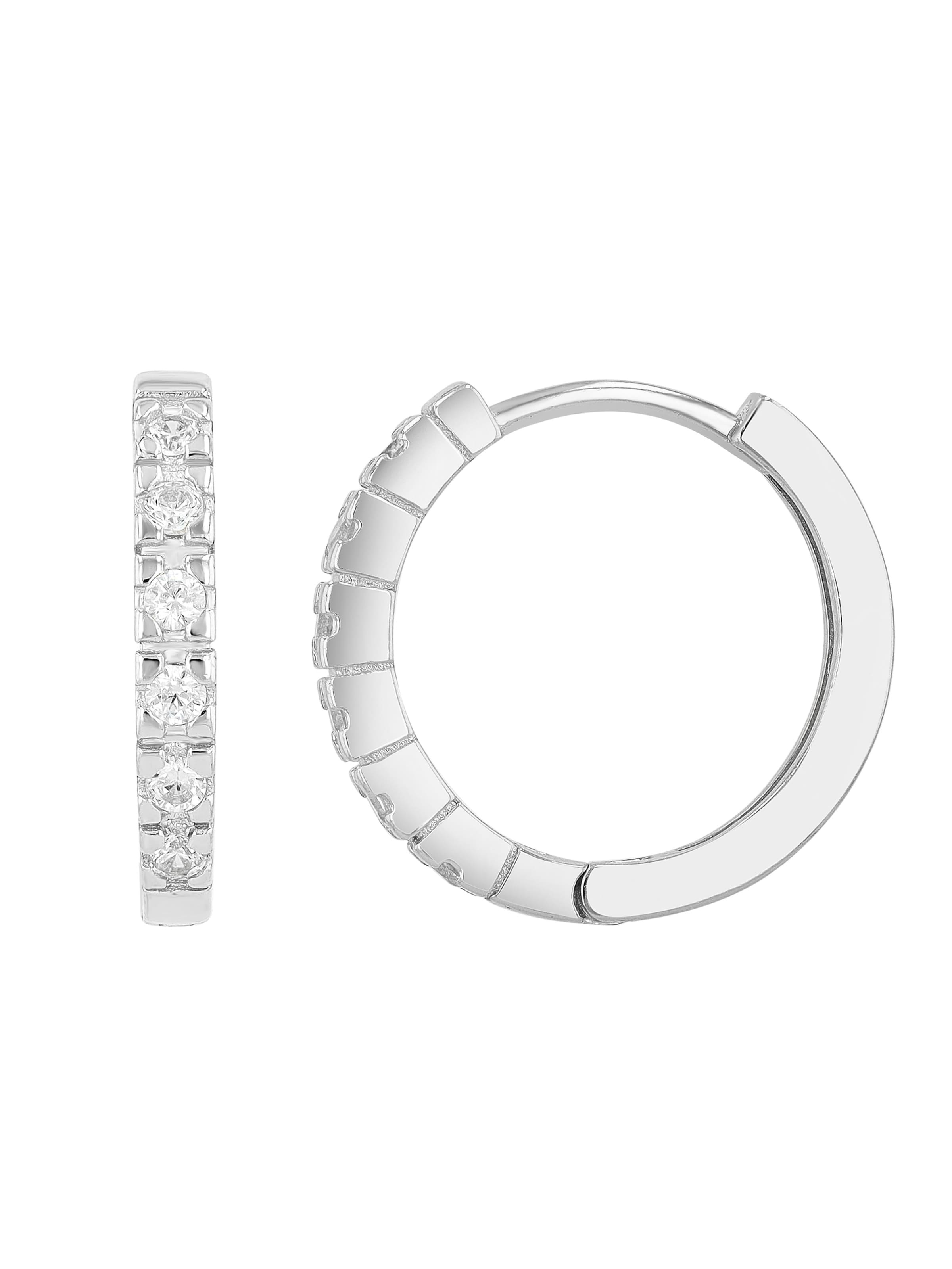 Akzent Earrings 'vergoldet' in Silver: front