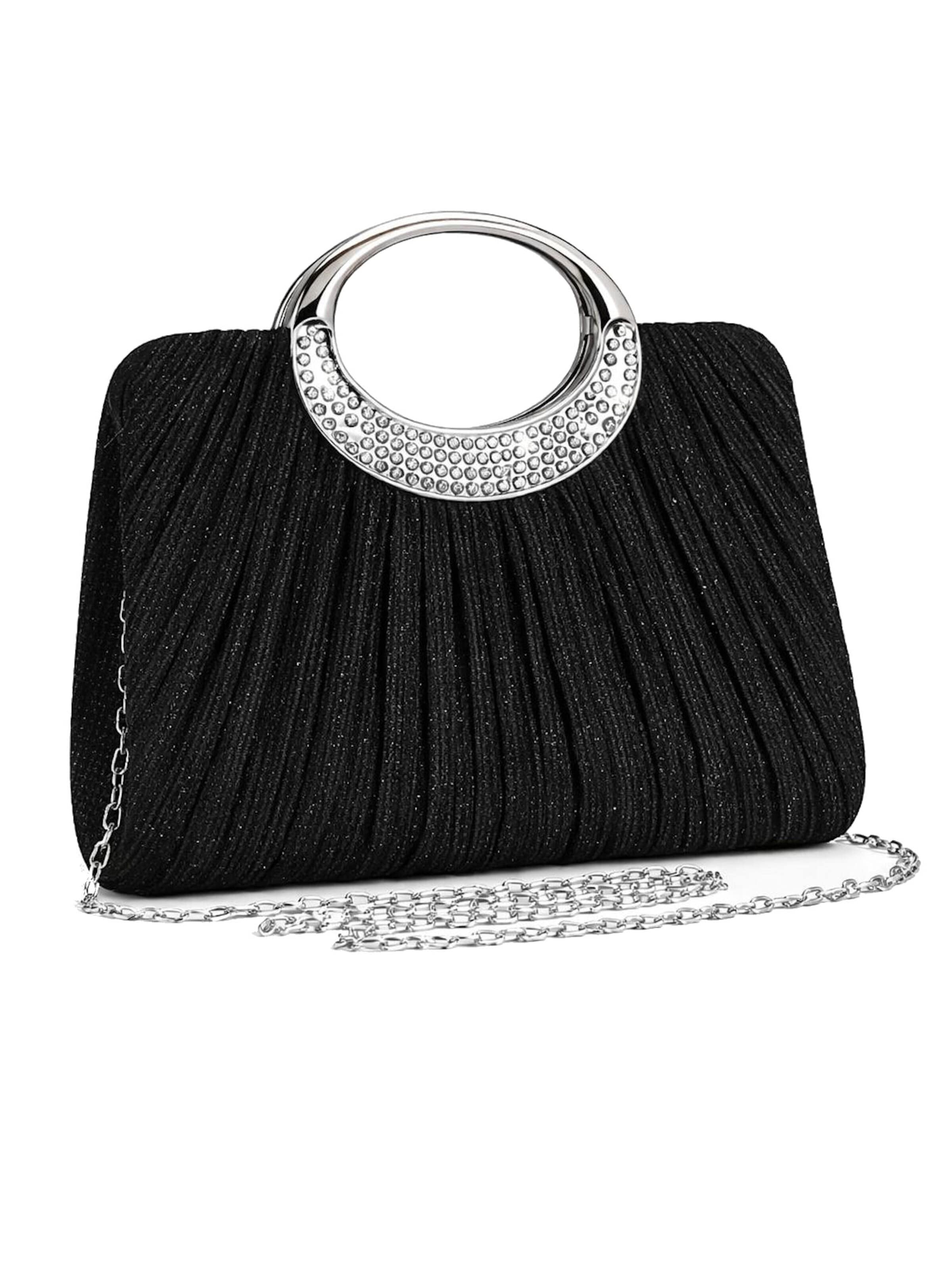 Tomshop24-7 Clutch 'Abendtasche Tia' in Black: front