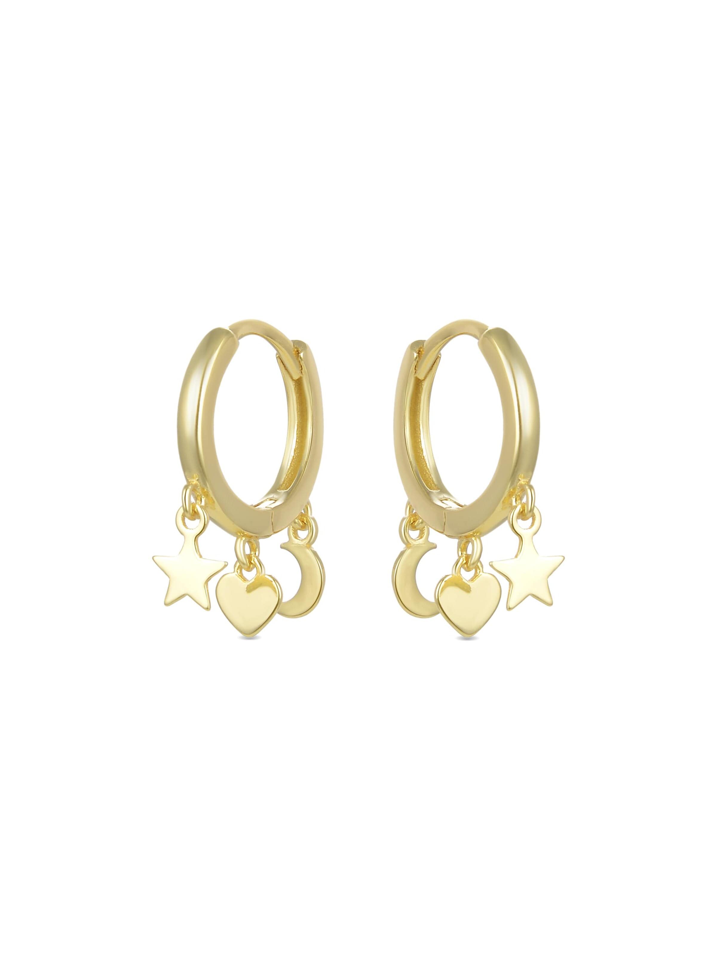Luxenter - Brincos 'Zaccus' em ouro: frente