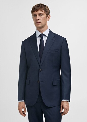 MANGO MAN Slim Fit Sakko 'Venecia' in Blau: Vorderseite