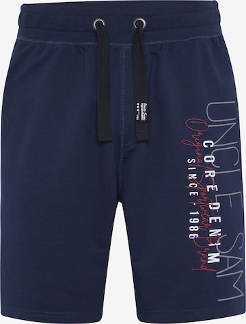 UNCLE SAM Regular Shorts in Blau: predná strana