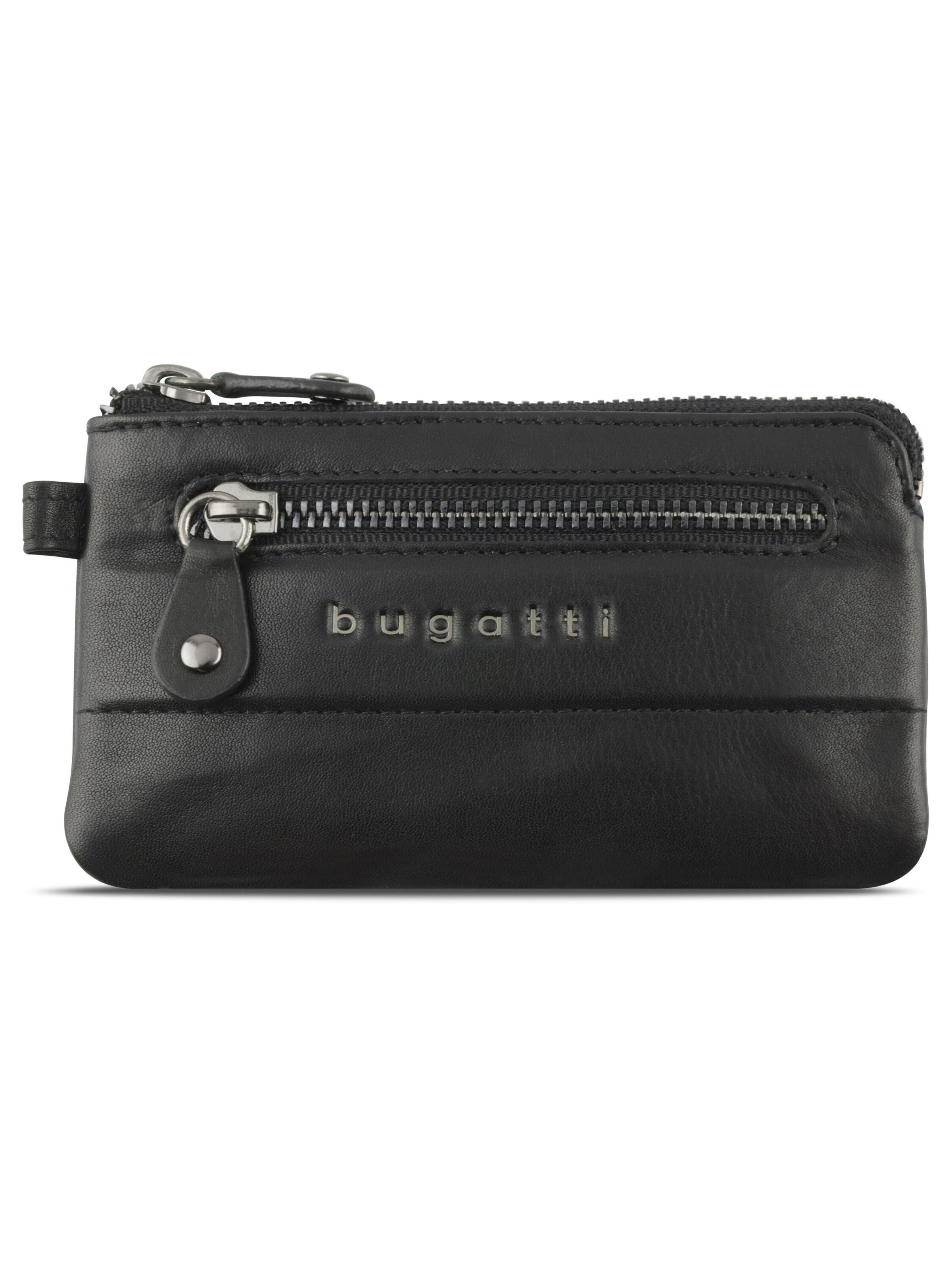 bugatti Portemonnaie 'Nome' in Schwarz: Vorderseite
