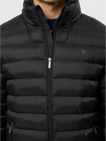 U.S. POLO ASSN. Jacke 'Anton' in Schwarz