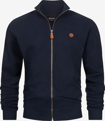 INDICODE JEANS Sweat jacket 'Guadalupe' in Blue: front