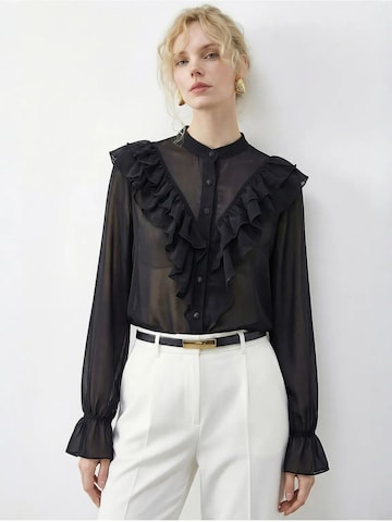 Bianco Lucci Shirt in Zwart: voorkant