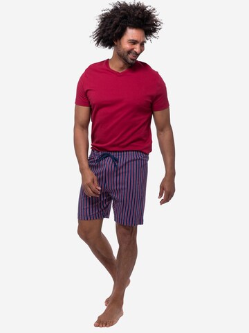Mey Pajama short 'Graphic Stripes' in Red