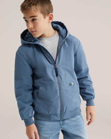 WE Fashion Prechodná bunda - Modrá: predná strana