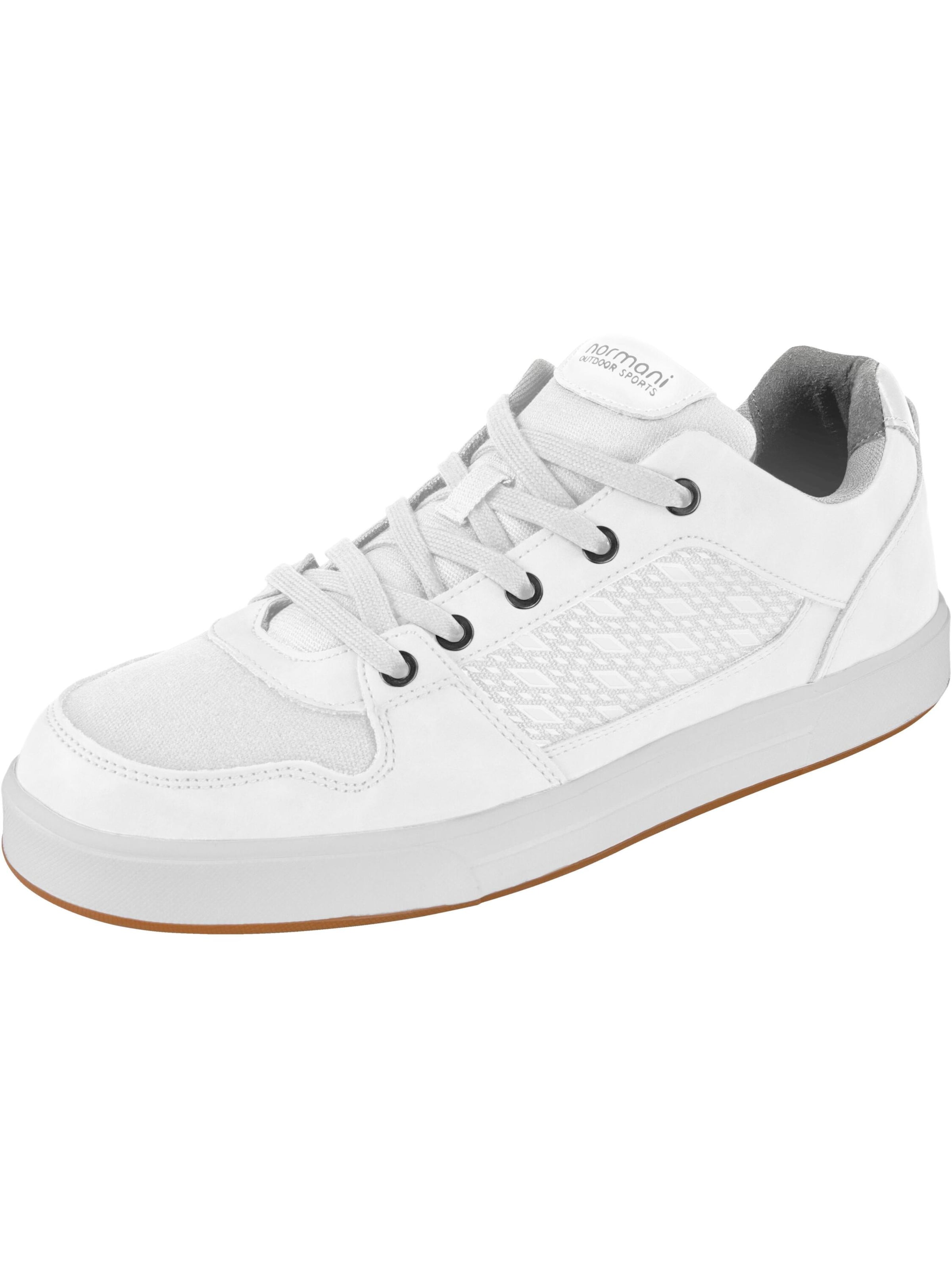 Baskets basses 'Milwaukee' normani en blanc : devant