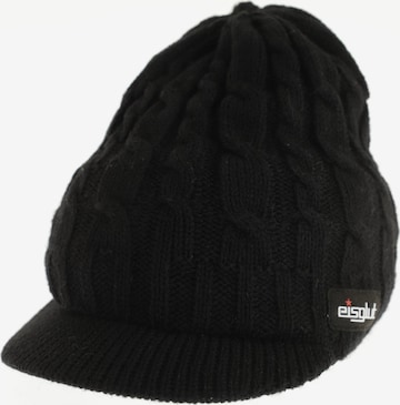 Eisglut Hat & Cap in One size in Black: front