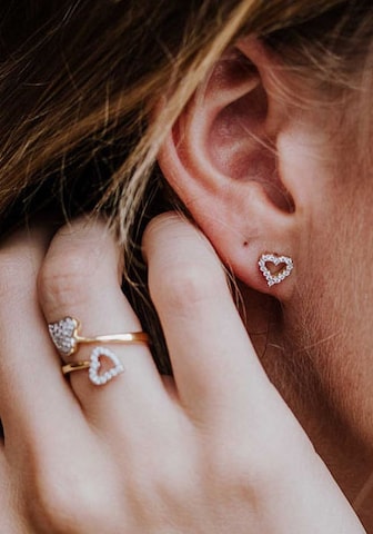 Julie Julsen Ohrringe in Gold: Vorderseite