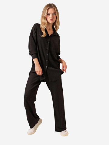 Pantalons de tailleur Bigdart en noir : devant