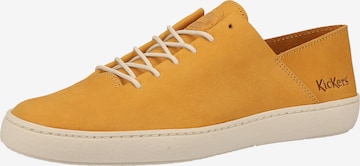 Kickers Athletic Lace-Up Shoes in Yellow: front