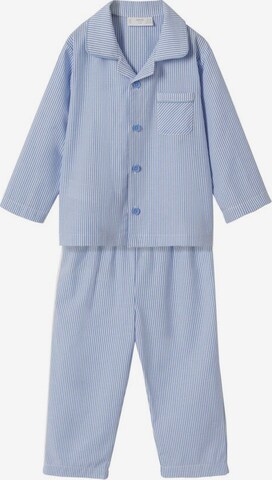 MANGO KIDS Schlafanzug 'Olib' in Blau: front