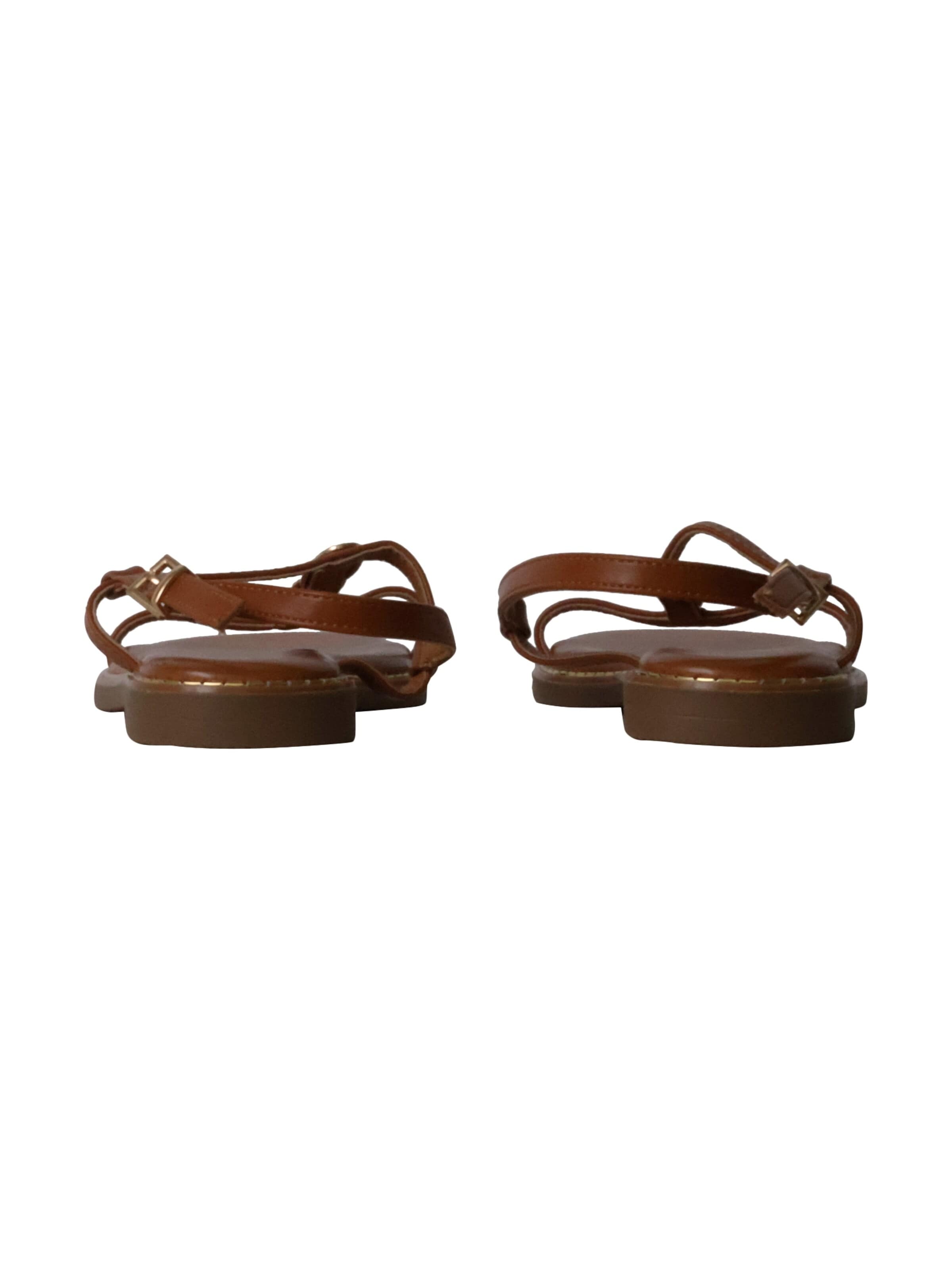 Sandalo 'Flache Riemchensandalen von Loevah Paris' di Super Mode in marrone