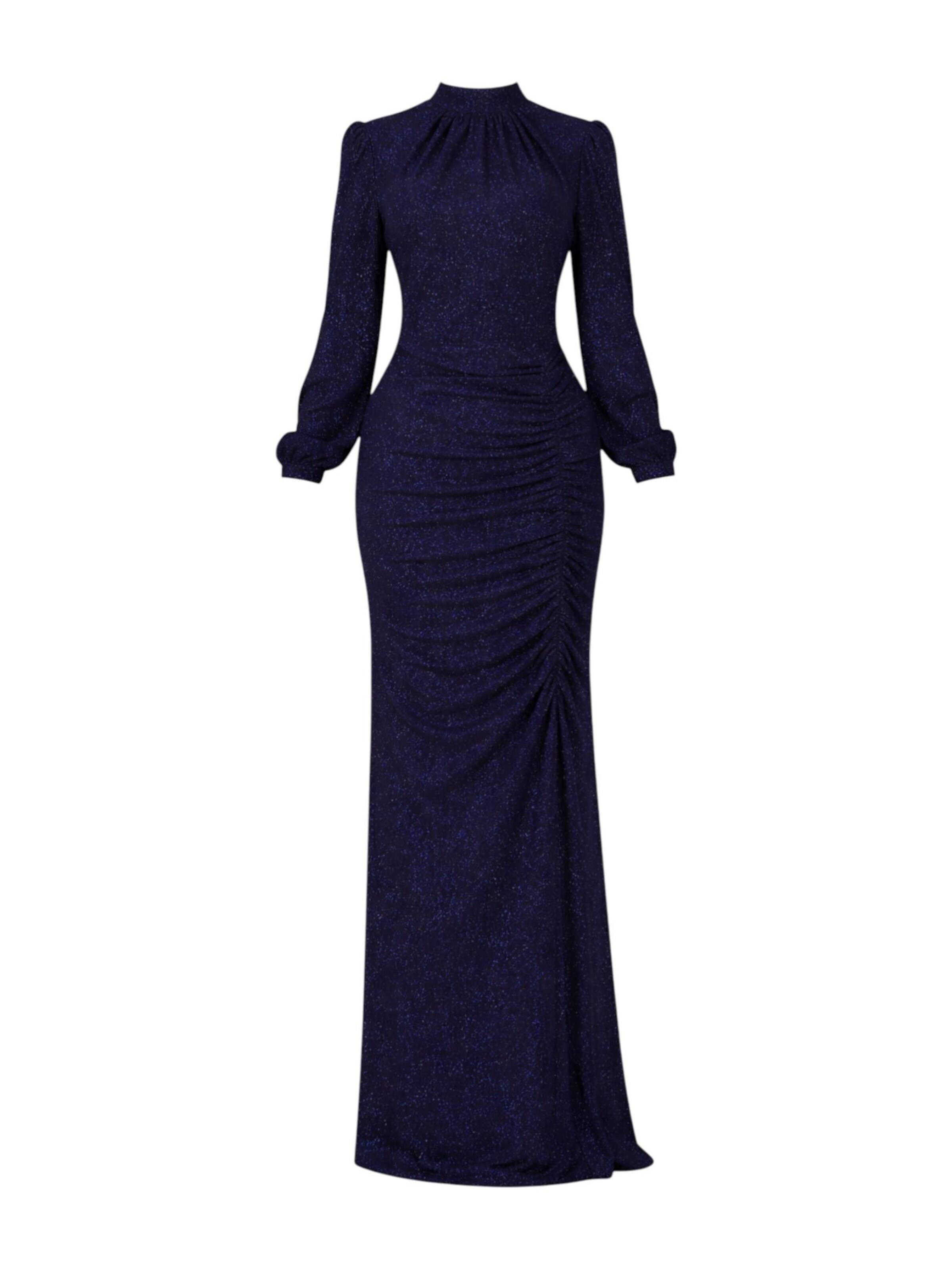 fashionshowcase Abendkleid 'RÜYA'‌‌‌ in Blau: Vorderseite