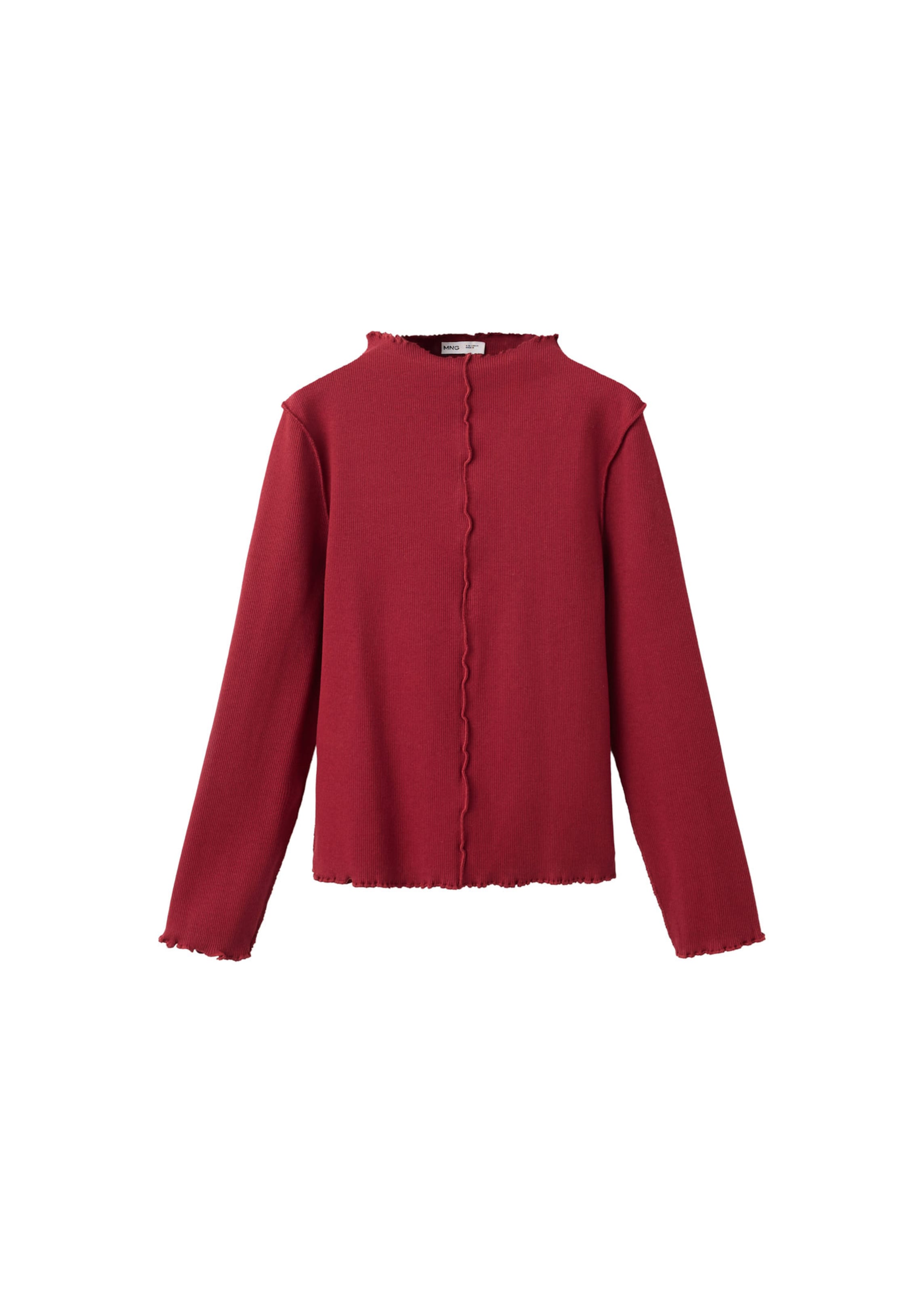 Tricou 'NERVIOC' de la MANGO KIDS pe roșu: față
