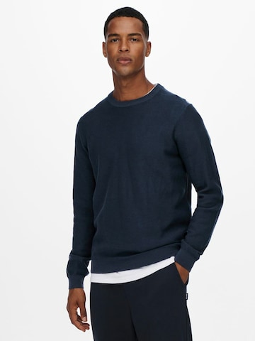 Only & Sons Pullover 'NOAH' in Blau