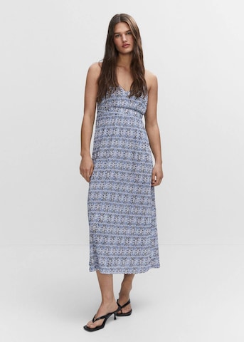 MANGO Summer Dress in Blue: front