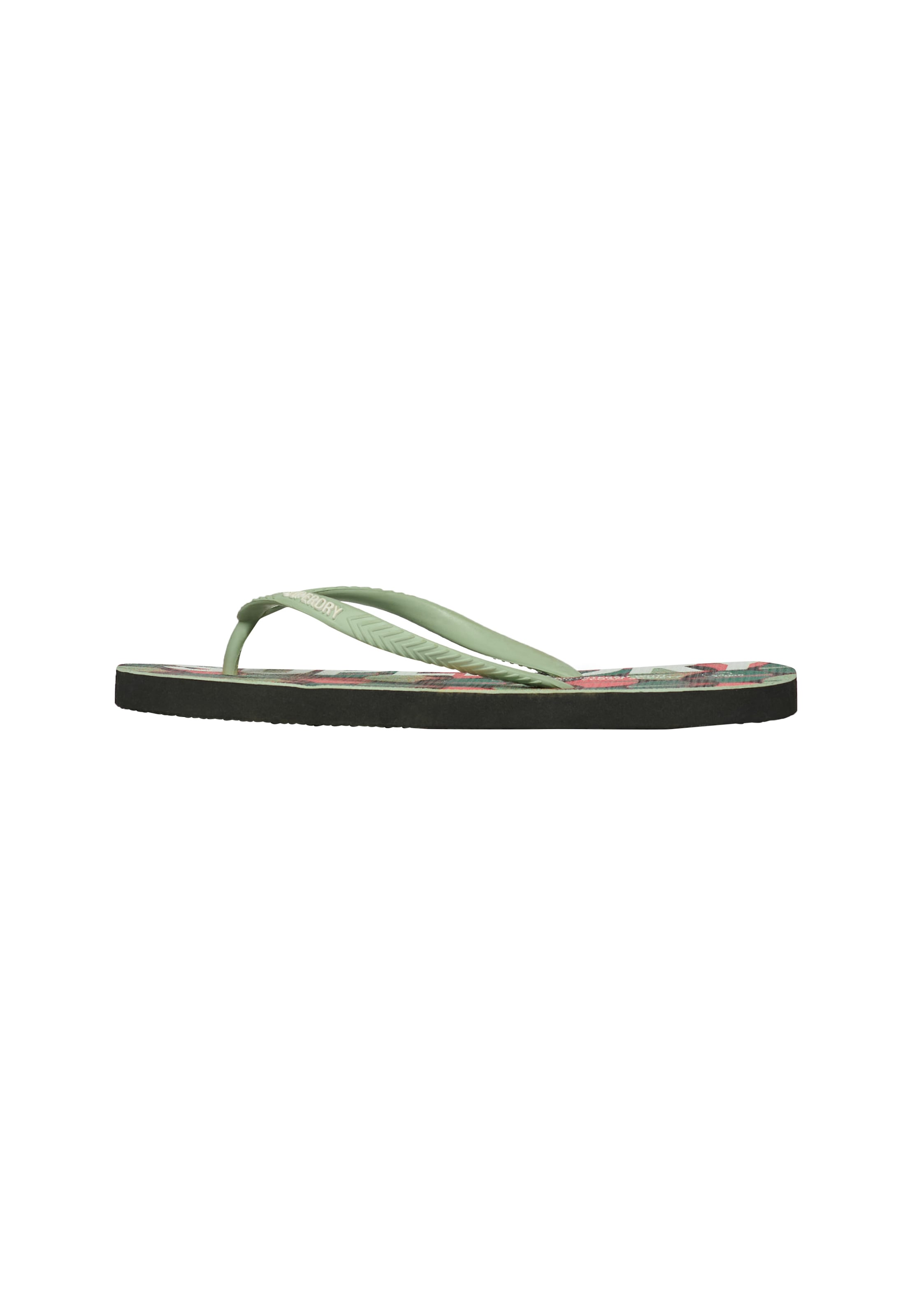 Tongs Superdry en vert : devant