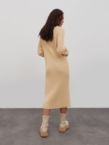 EDITED Knit dress 'Adela' in Beige