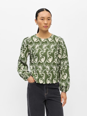 Camicia da donna 'OBJMya' di OBJECT in verde: frontale