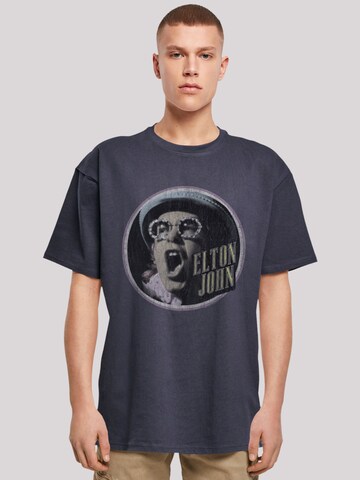 F4NT4STIC Shirt 'Elton John Vintage Circle' in Blue: front