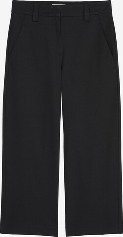 Marc O'Polo Wide leg Broek in Zwart: voorkant