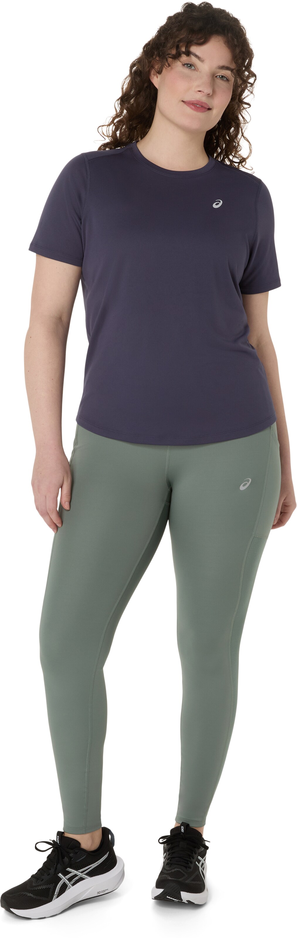 ASICS Skinny Workout Pants in Green