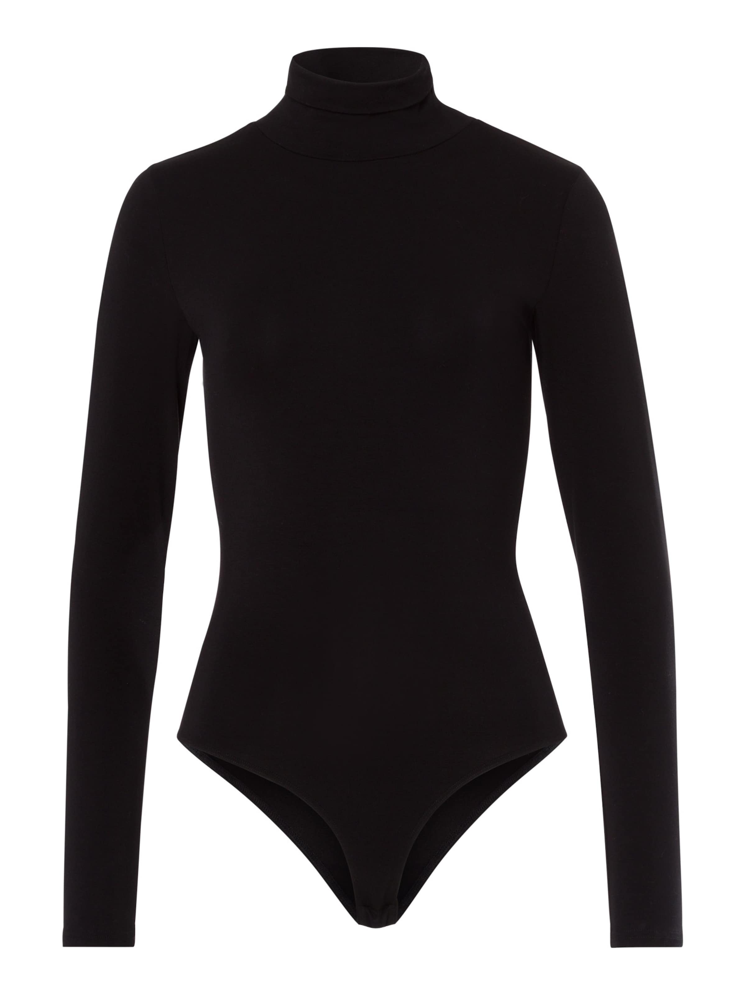 Les Lunes Shirtbody 'TEESS' in Schwarz: Vorderseite