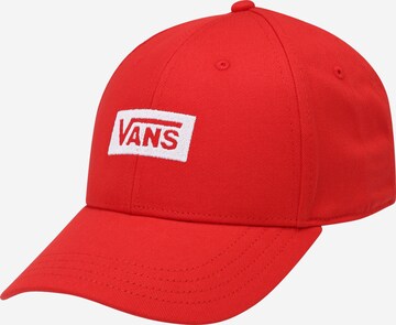 Casquette VANS en rouge : devant