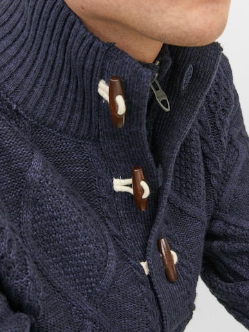 JACK & JONES Sweter 'JEAN' w kolorze niebieski