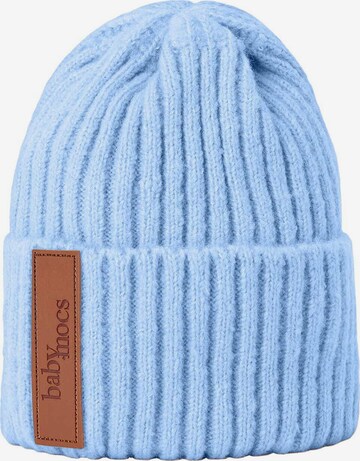 BabyMocs Beanie in Blue: front