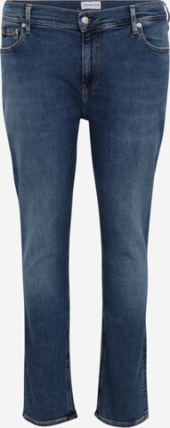 Calvin Klein Jeans Plus Skinny Džíny – modrá: přední strana