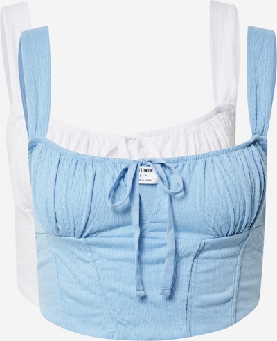 Top 'Cami' Cotton On pe albastru / alb, Vizualizare produs