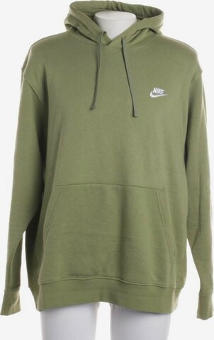 NIKE Sweatshirt & Zip-Up Hoodie in XXL in Green: front