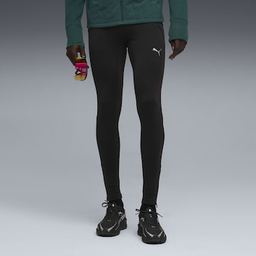 PUMA Skinny Sports trousers in Black: front