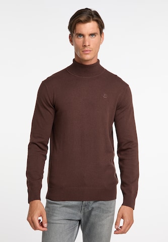 DreiMaster Klassik Pullover 'Markani' in Braun: predná strana