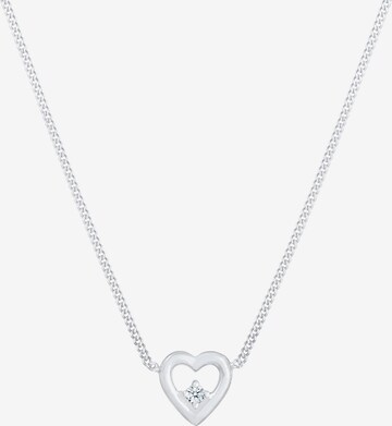 Elli DIAMONDS Halskette Herz in Silber