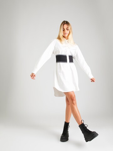 HUGO Košilové šaty 'Kugima' – bílá: přední strana