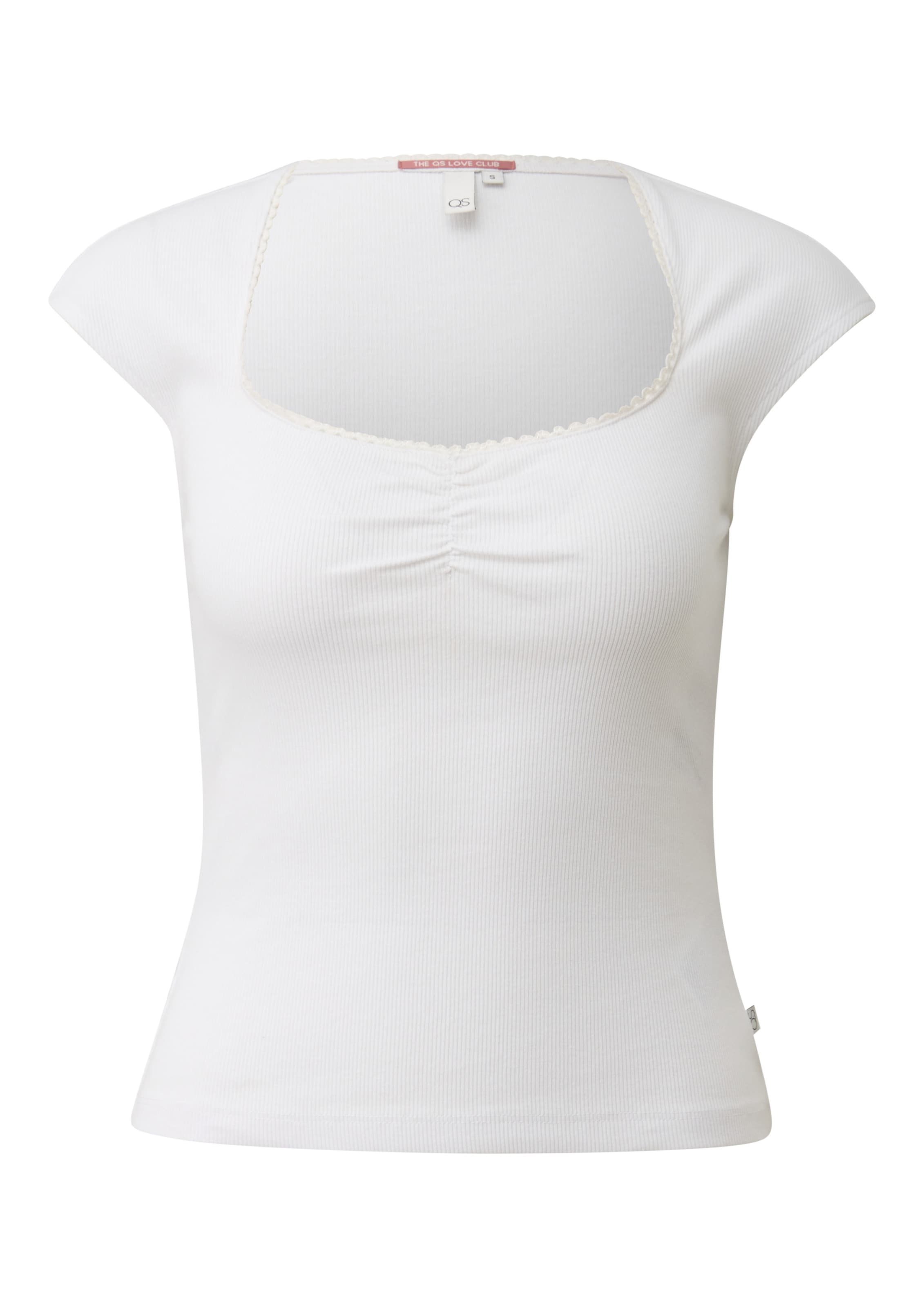 QS Shirt in Wit: voorkant