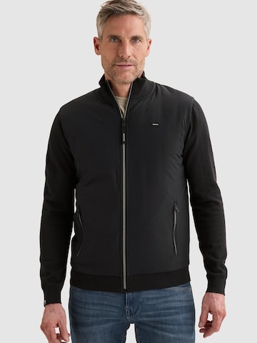 VANGUARD Cardigan 'Cardigan in cotton/modal with zipper closure' i blå: forside