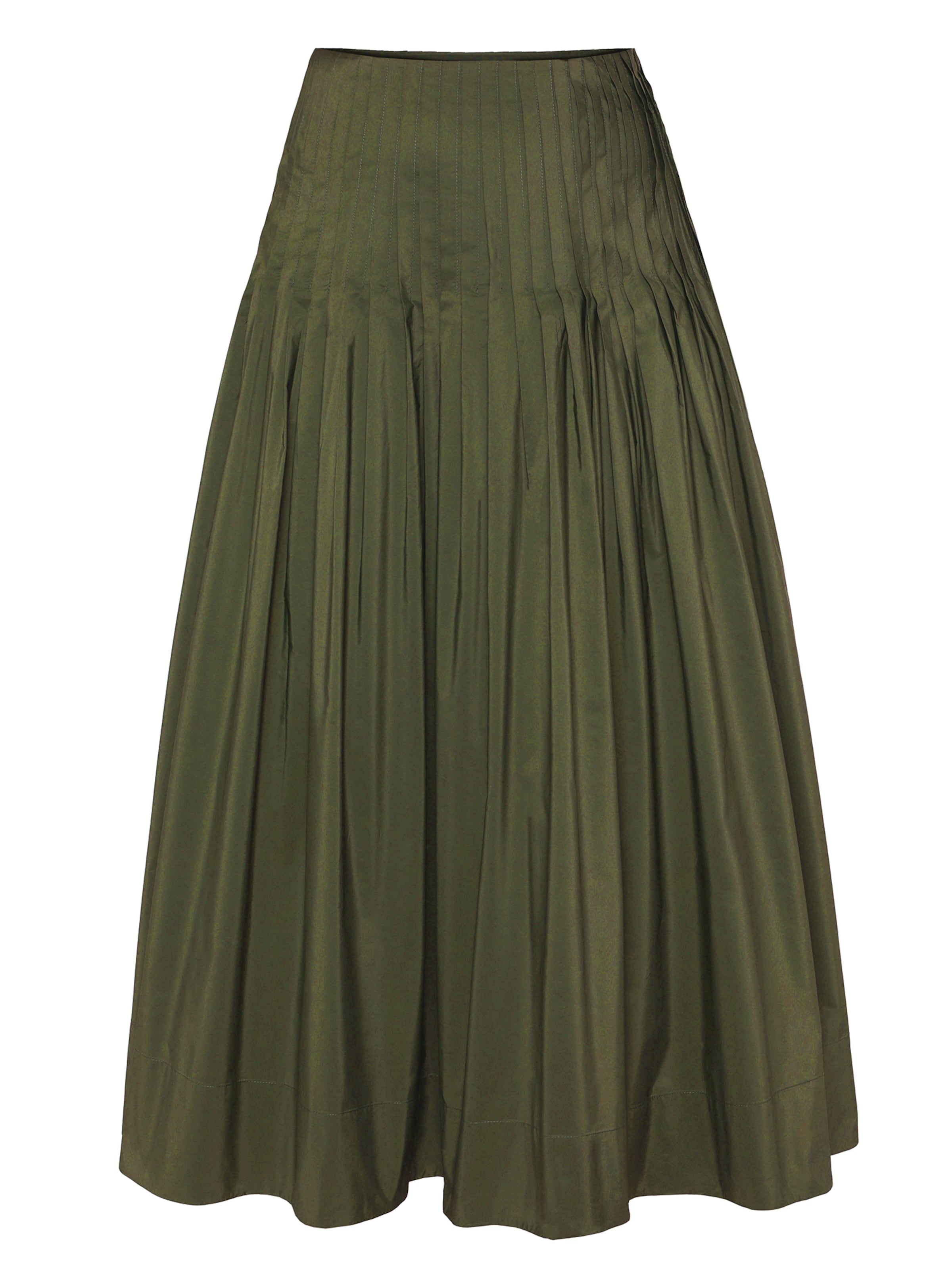 Jupe 'PLISKA' TATUUM en vert : devant