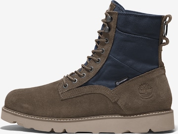 TIMBERLAND - Botas com atacadores em verde: frente