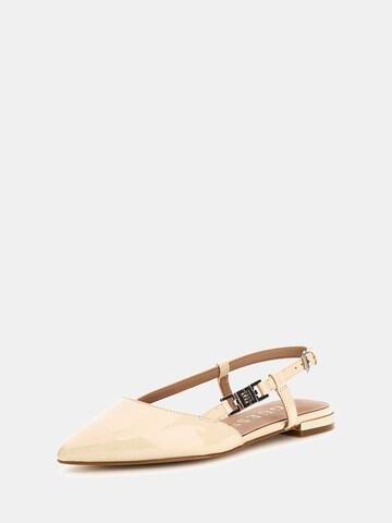 GUESS Ballet Flats with Strap in Beige