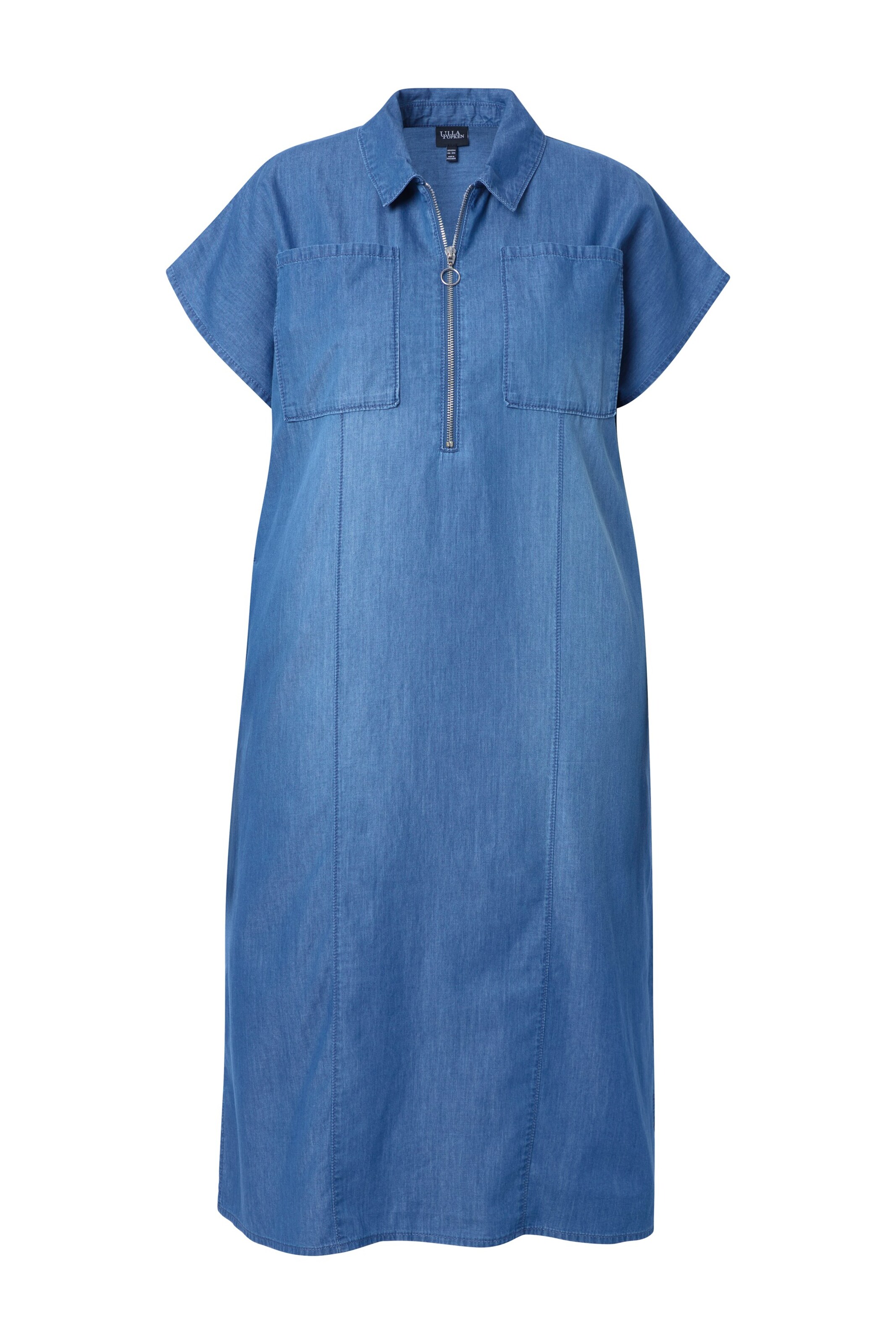 Ulla Popken Jurk in Blauw: voorkant